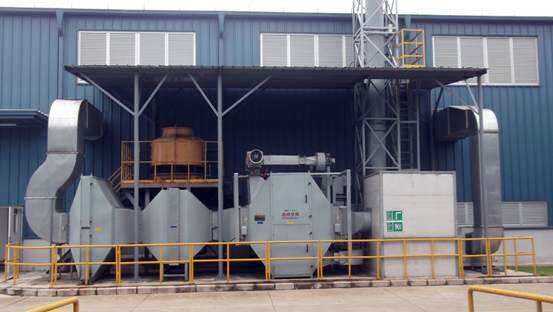 冠森蜂窝活性炭在大风量有机废气治理技术中的应用-东莞蜂窝活性炭供应商